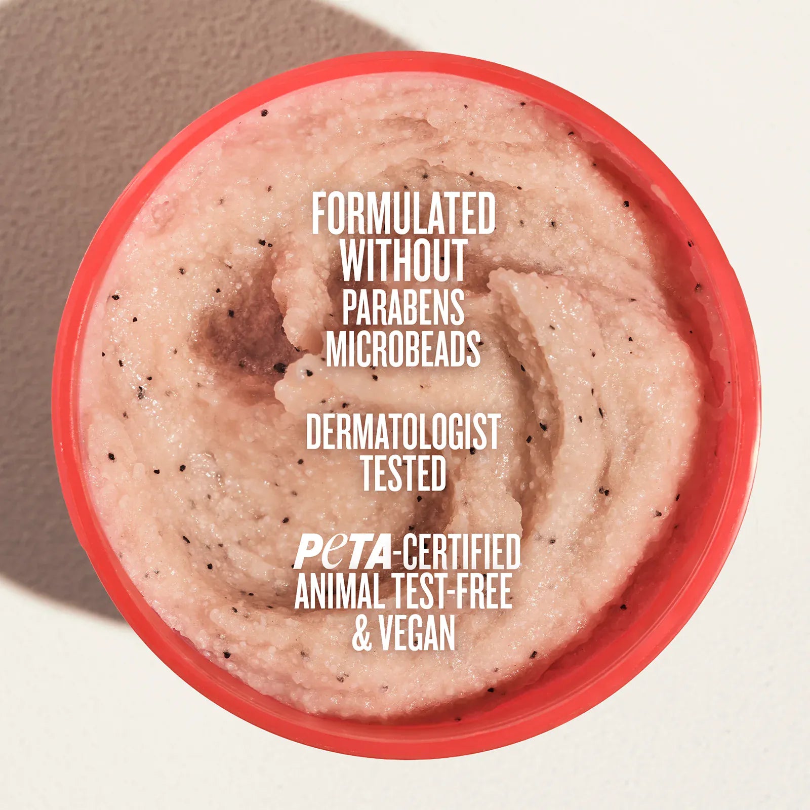 Formulated without parabens microbeeds dermatologist tested peta-certified animal test-free & vegan